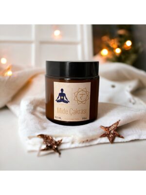 Mide Çakra İçin Doğal Aroma Terapi Mumu